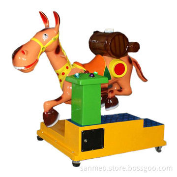 Little Donkey Kiddie Ride Machine, Coin-operated, 220V, for Kindergarten